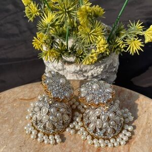 Beautiful jhomka earrings
